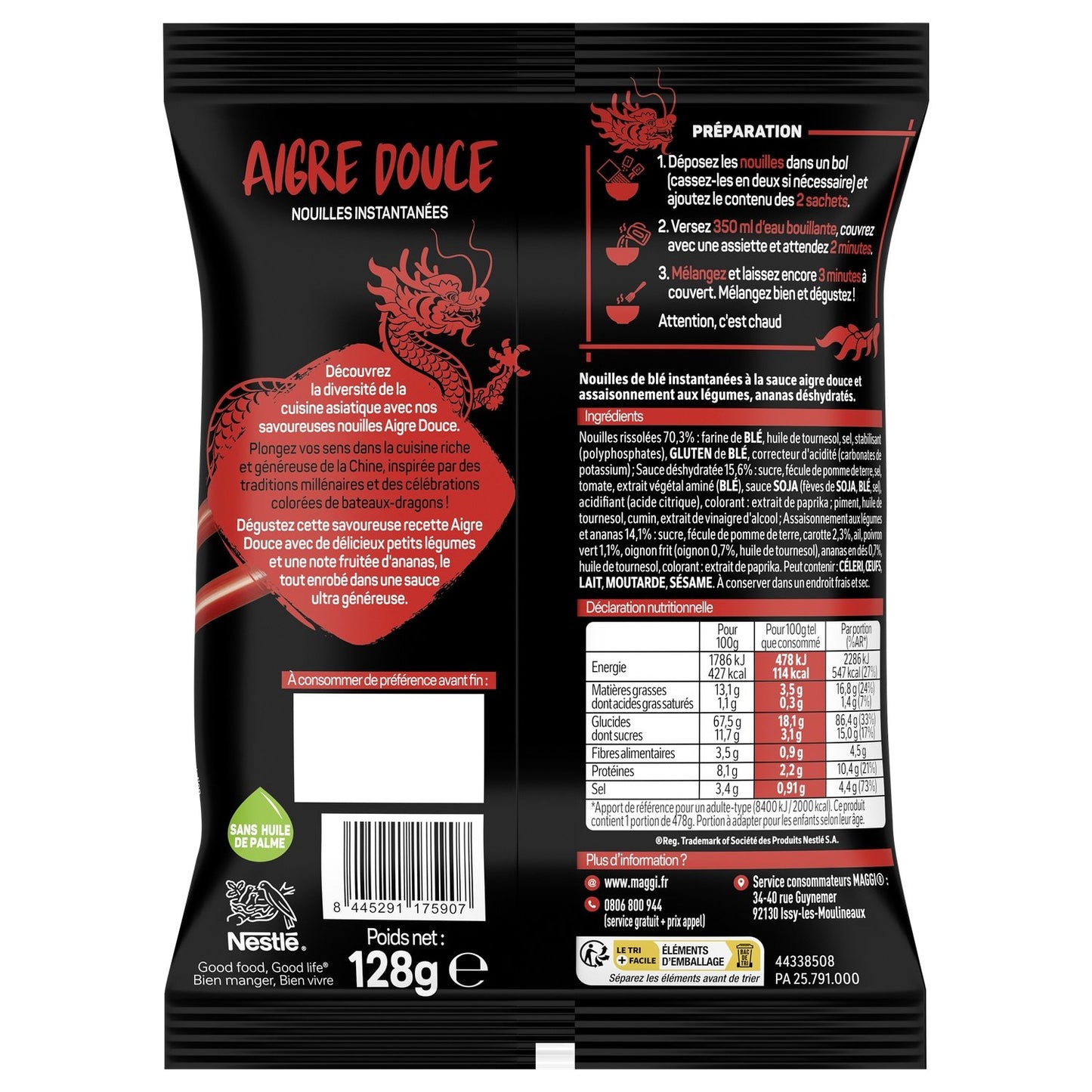 MAGGI Asiatische Nudeln süß-sauer
