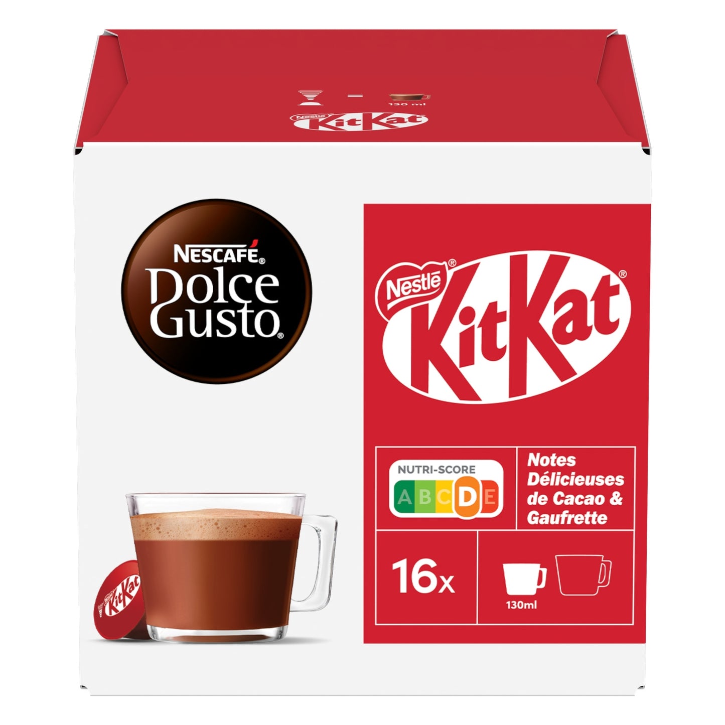 Chocolat Chaud Capsules Latte KitKat Compatible Dolce Gusto NESCAFE DOLCE GUSTO 