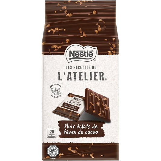 NESTLE Dark Chocolate Squares with Cocoa Bean Nuggets
