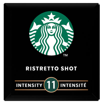 Café Capsules Espresso Ristretto Shot Intensité 11 Compatible Nespresso STARBUCKS 