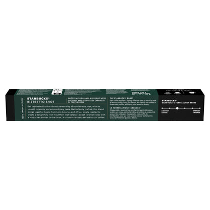 Café Capsules Espresso Ristretto Shot Intensité 11 Compatible Nespresso STARBUCKS 