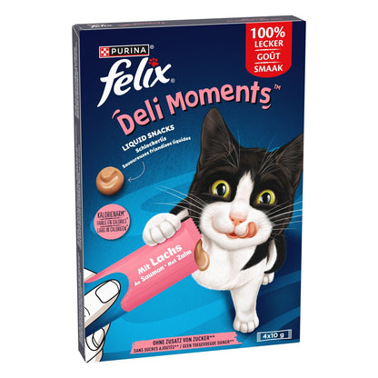 Friandises pour Chat Adulte Liquide Saumon Déli Moments PURINA