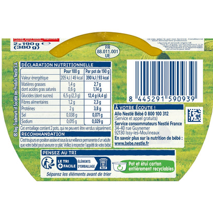 Plat Bébé Carotte Semoule Jambon NESTLE