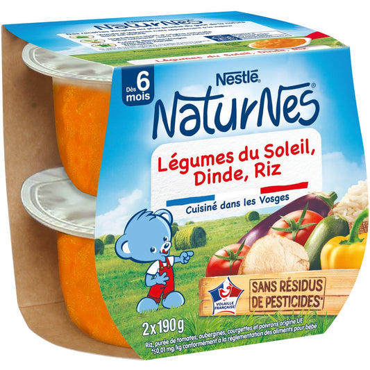 NESTLE Baby Dish Sun Vegetables Turkey Rice