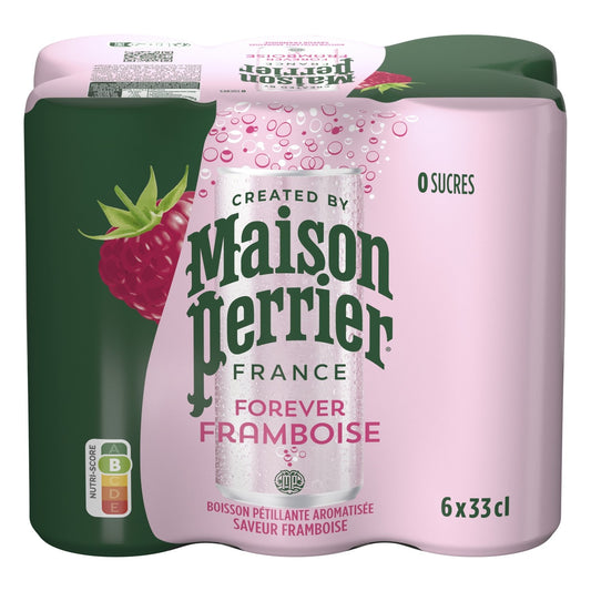 Eau Gazeuse Aromatisée Framboise MAISON PERRIER