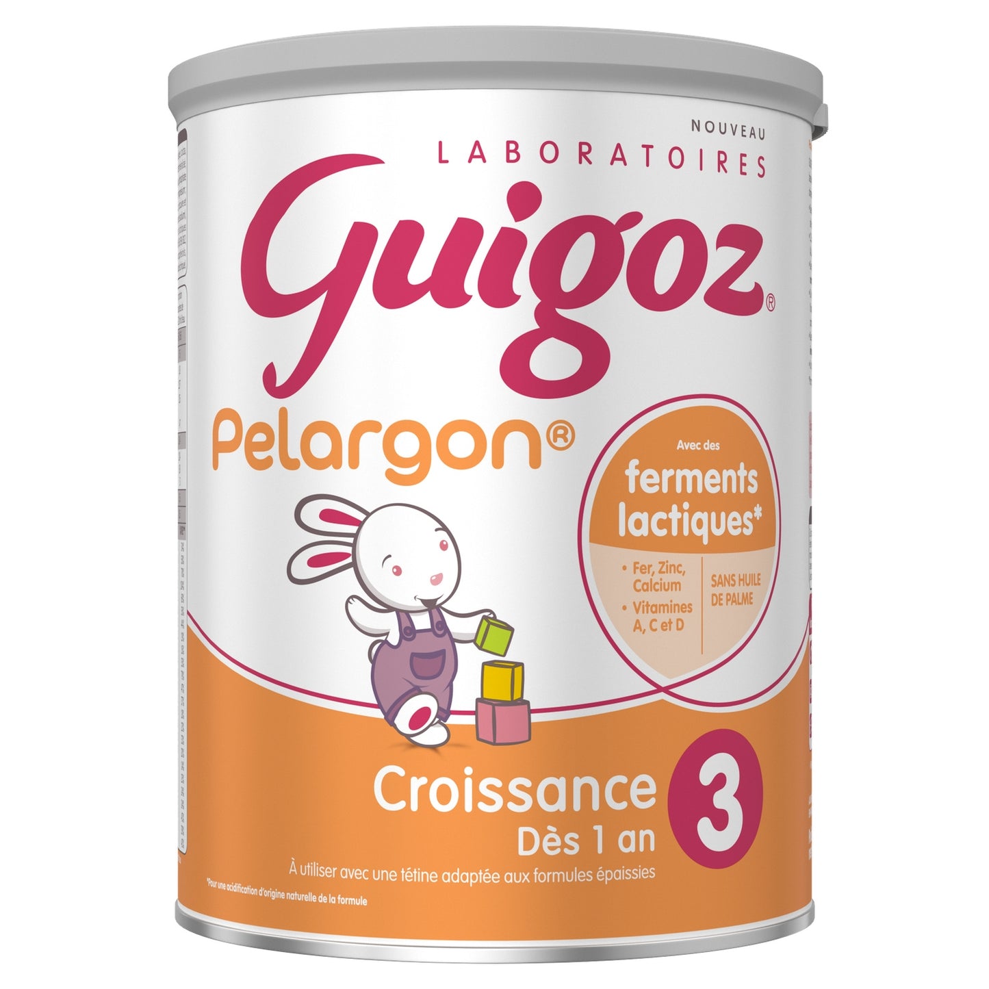 Lait bébé en poudre 3ème âge dès 12 mois Nature Pelargon GUIGOZ 