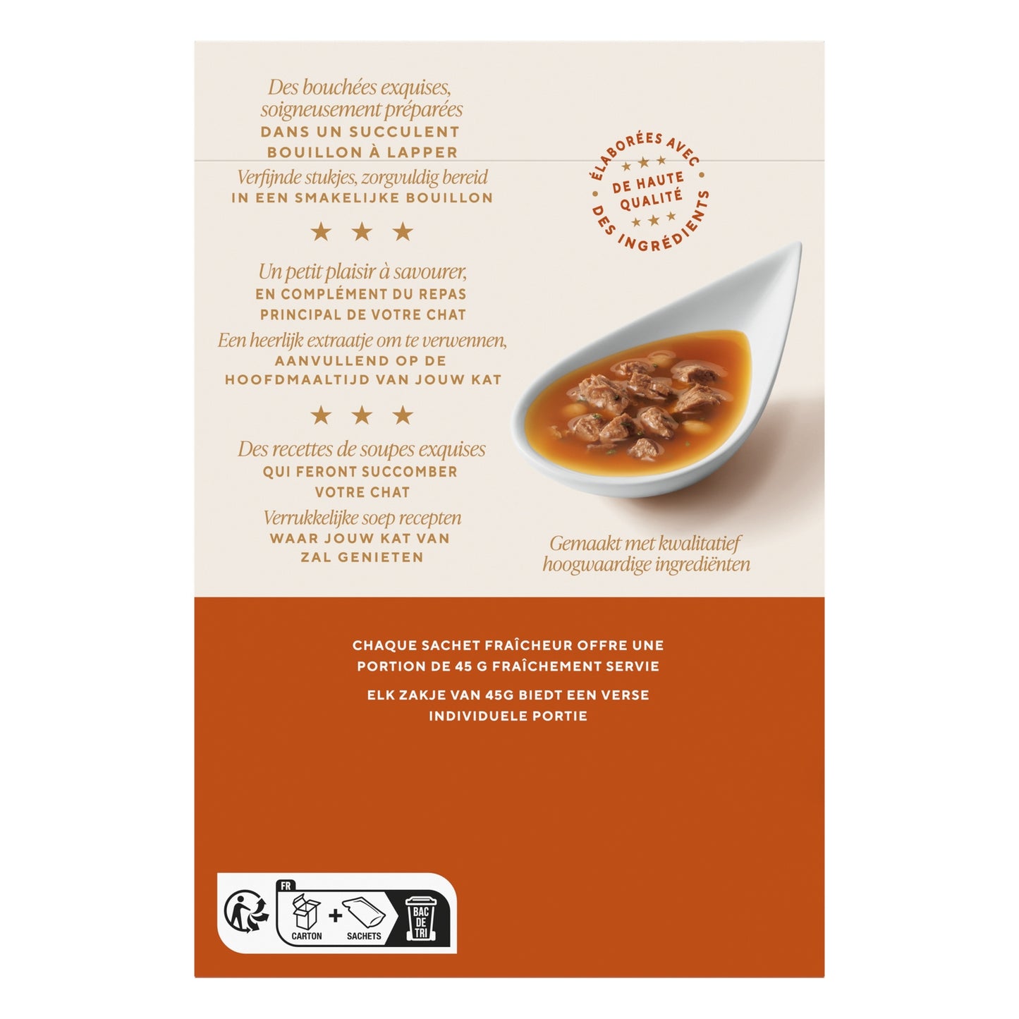 Pâtée pour Chat Adulte en Soupe Royale Poulet Bœuf Dinde PURINA 