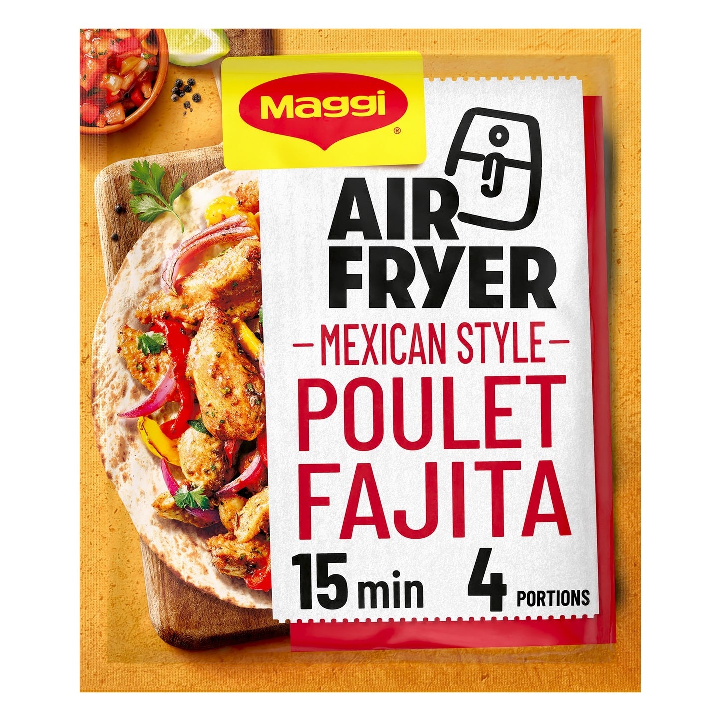 Préparation Poulet Fajita Style Mexicain Air Fryer MAGGI 