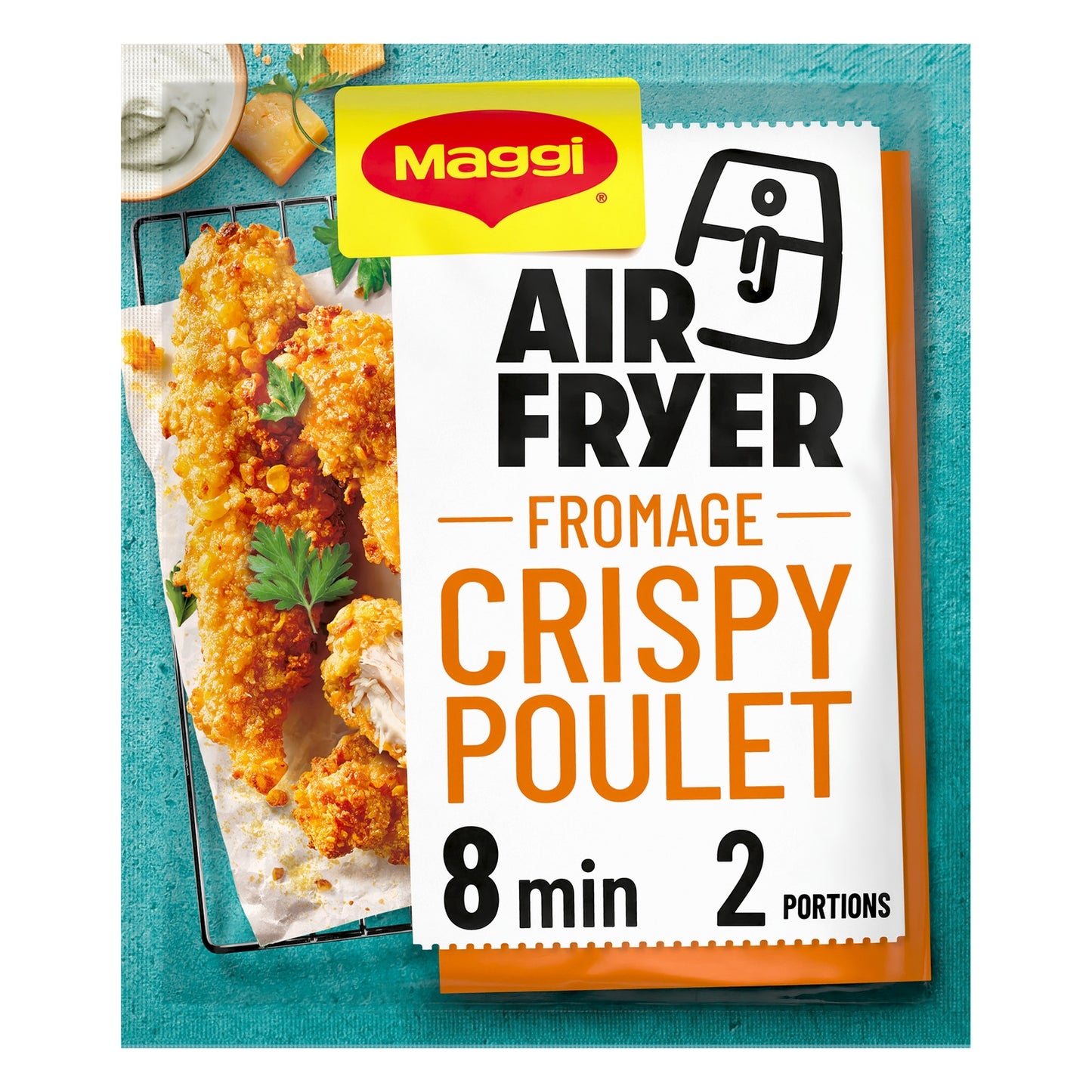Préparation Crispy Poulet Fromage Air Fryer MAGGI 