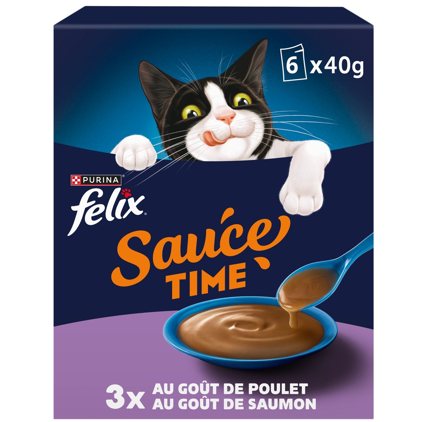 Pâtée pour Chat Adulte en Sauce Poulet Saumon FELIX 