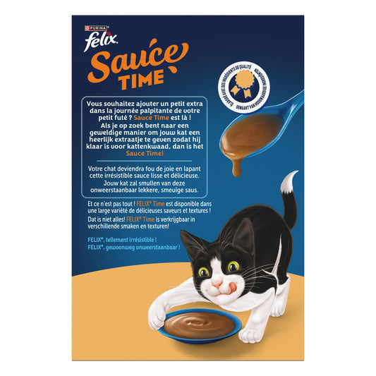 Pâtée pour Chat Adulte en Sauce Poulet Dinde FELIX 