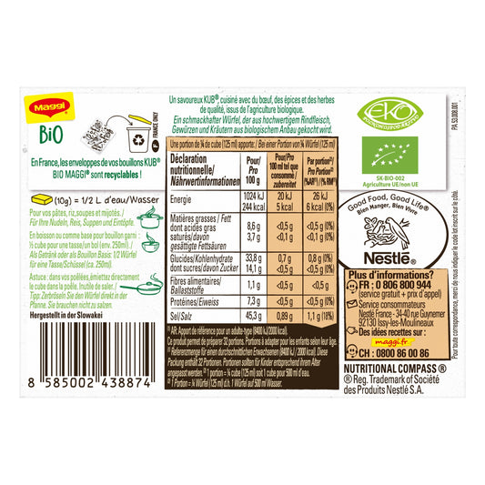 MAGGI KUB Organic Beef Broth