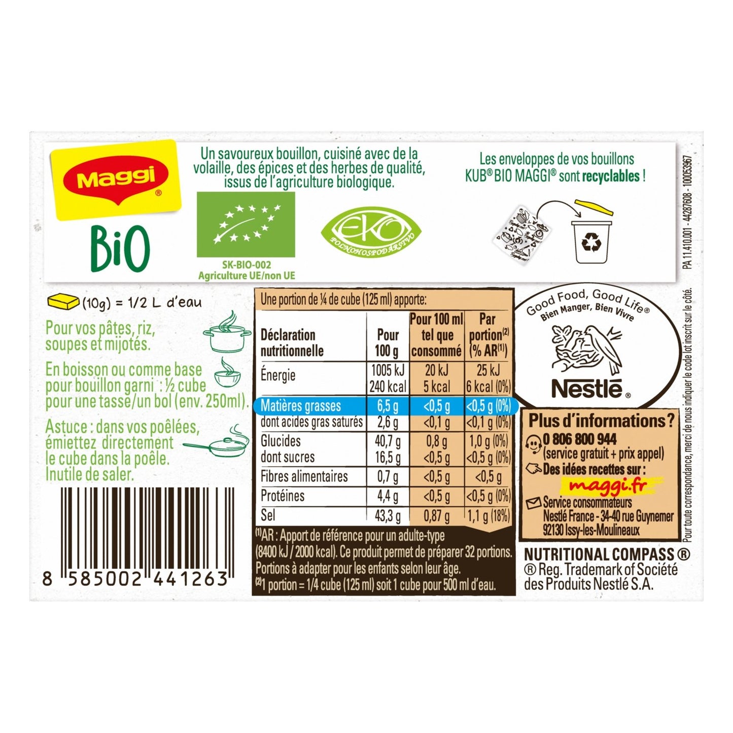 MAGGI Bio Geflügelbrühe entfettet