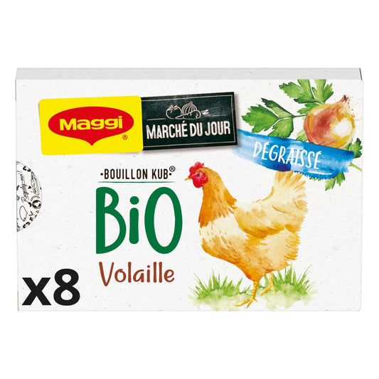 Bouillon Volaille Dégraissé Bio MAGGI la boite de 80g