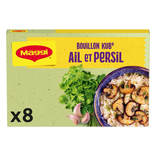 Bouillon Kub Ail et Persil MAGGI les 8 cubes