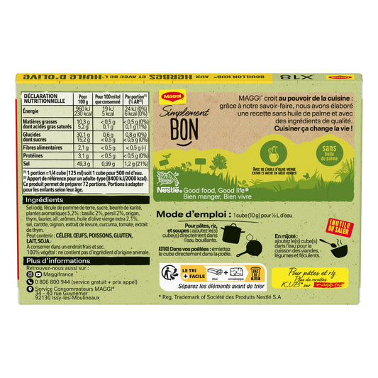 MAGGI Herb and Olive Oil Kub Broth