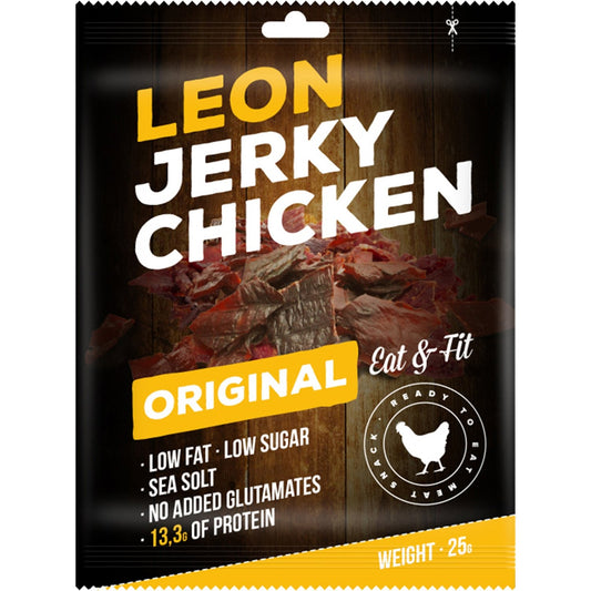 Récompenses pour Chien Poulet Séché LEON JERKY BOEUF le paquet de 25g