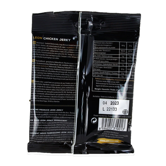 Récompenses pour Chien Poulet Séché LEON JERKY BOEUF