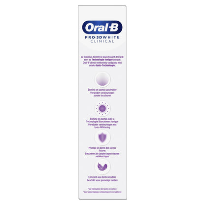 Dentifrice Pro 3d White Blancheur Intense ORAL-B