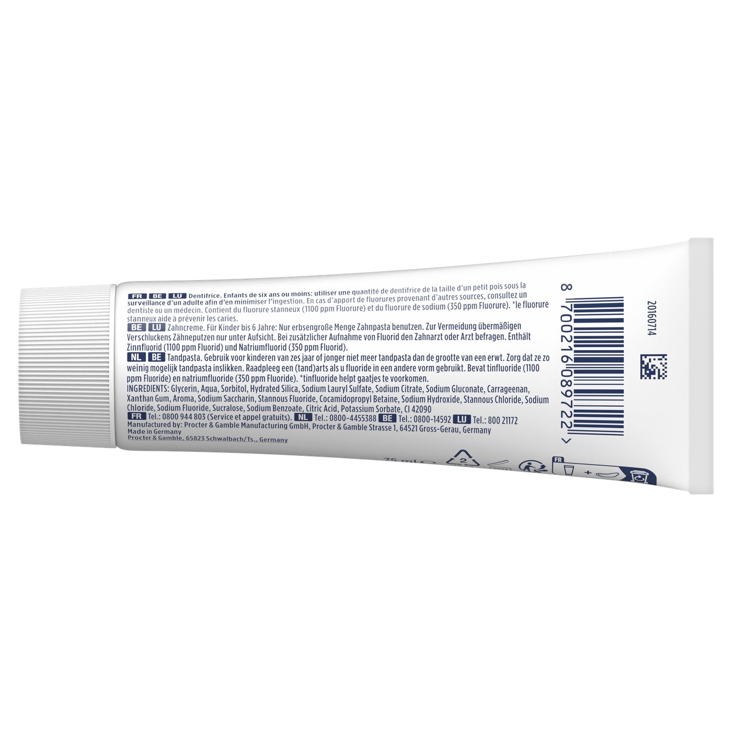 Dentifrice Enfant 6-12 Ans Anti-caries Doux ORAL-B 