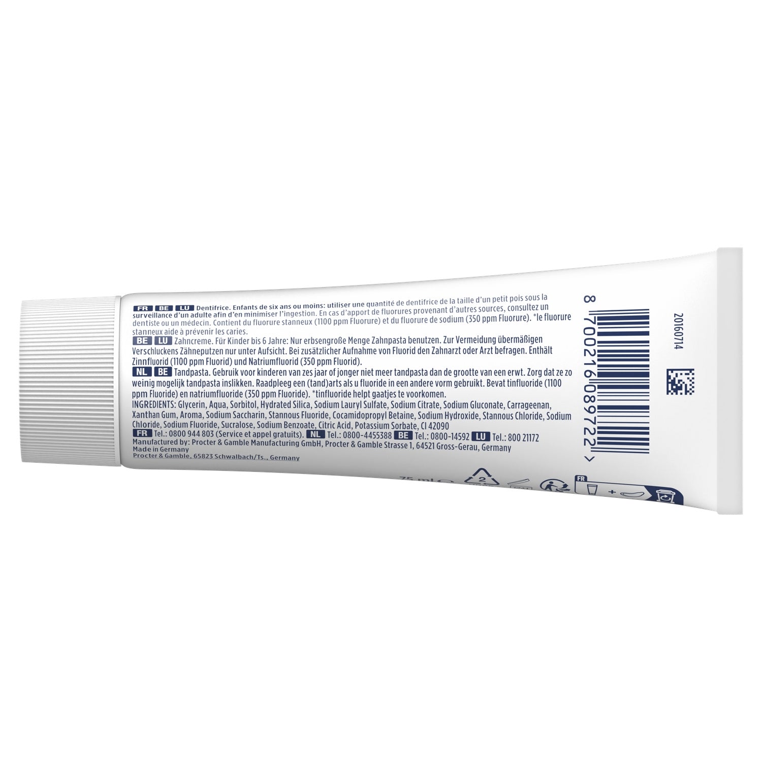 Dentifrice Enfant 6-12 Ans Anti-caries Doux ORAL-B 