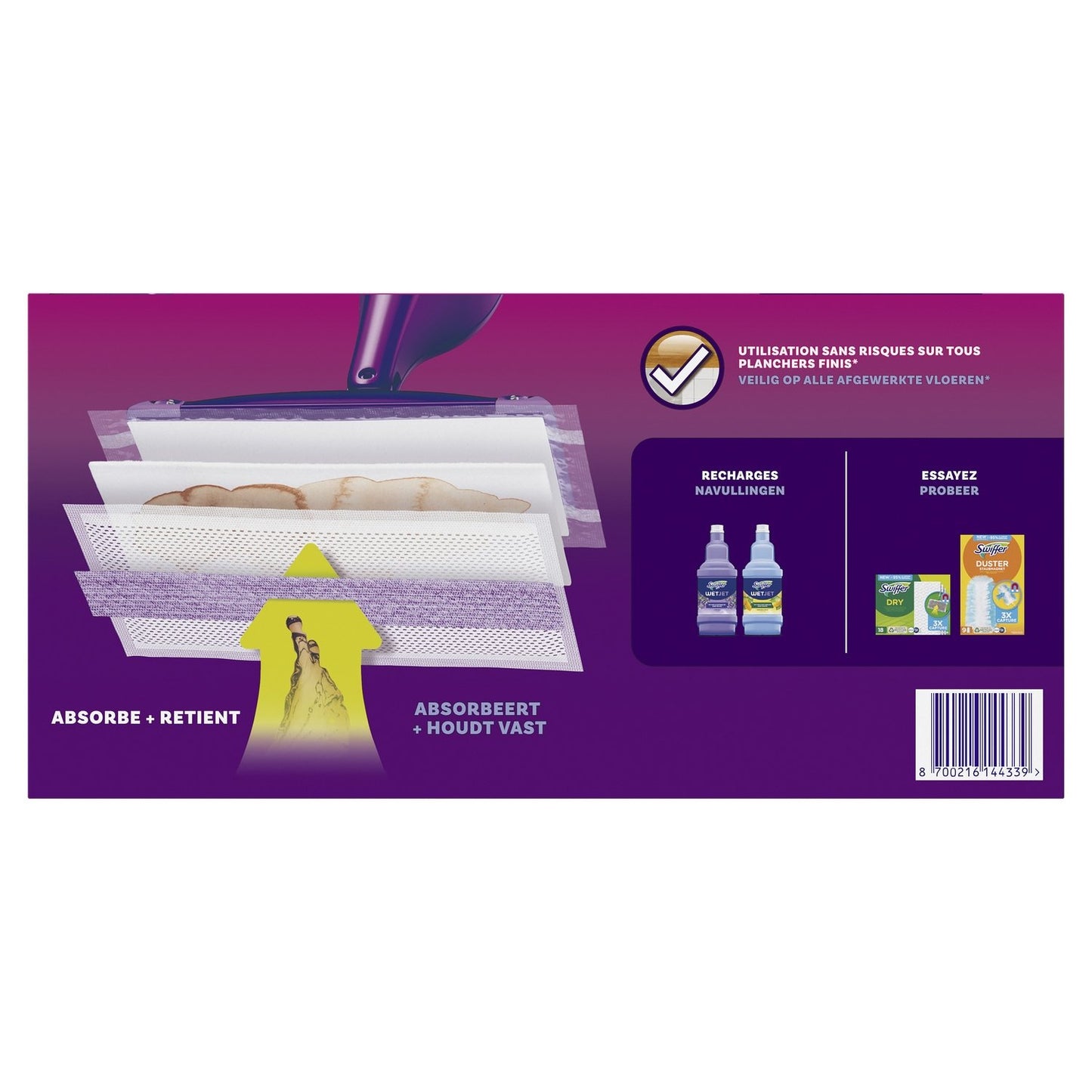 Lingettes Multi-Surfaces Wet Jet SWIFFER