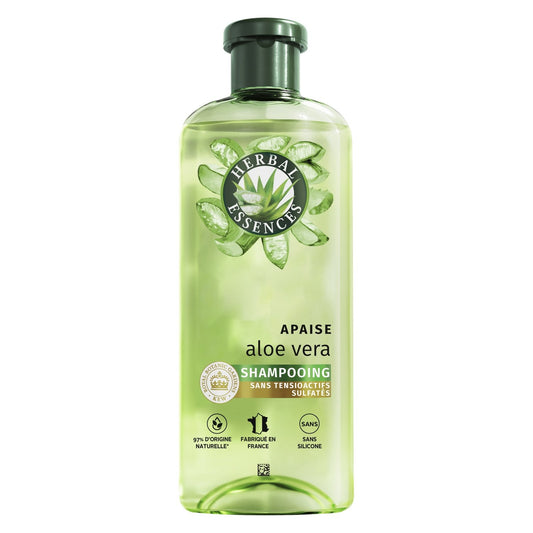 Shampoing Apaise Aloe Vera Sans Tensioactifss HERBAL ESSENCES le flacon de 250mL