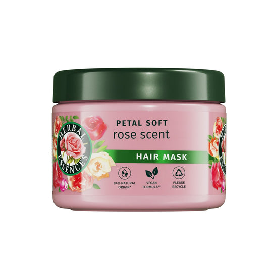 Masque Réparation Pétales de Rose Cheveux Secs HERBAL ESSENCES le pot de 500mL
