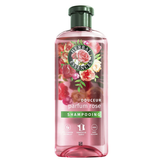 Shampoing Douceur Parfum Rose HERBAL ESSENCES le flacon de 250mL