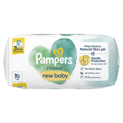 Lingettes Bébé Nettoyantes Bébés Peaux Sensibles Aloe Vera Harmonie PAMPERS