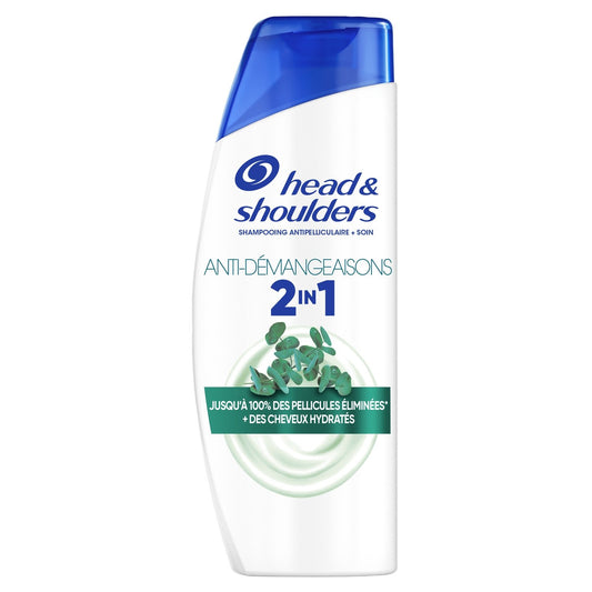 Shampoing Antipelliculaire Anti-Démangeaisons 2en1 Eucalyptus Head & SHOULDERS le flacon de 300mL