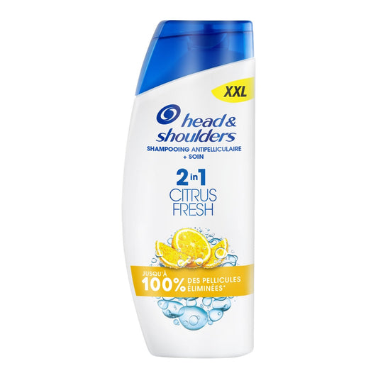 Shampoing Antipelliculaire 2en1 Cheveux Gras Citron Frais Head & SHOULDERS le flacon de 625mL