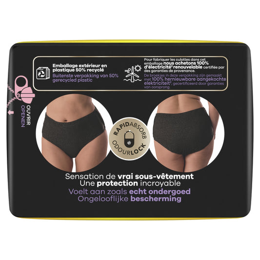 Culottes Fuites Urinaires Taille L Noir Discreet Boutique ALWAYS