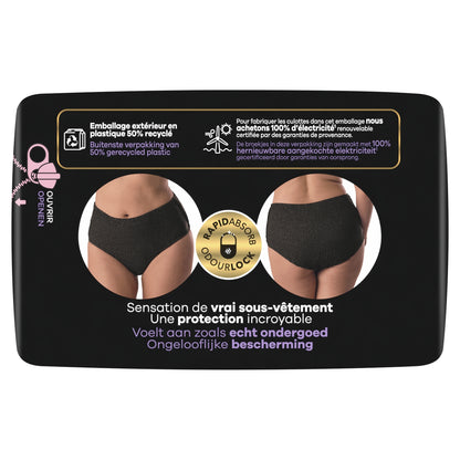 Urinary Leak Proof Panties Size M Black Discreet Shop ALWAYS