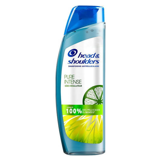 Shampoing Antipelliculaire Sébo-Régulateur Cheveux Gras Citron, Head & SHOULDERS le flacon de 250mL