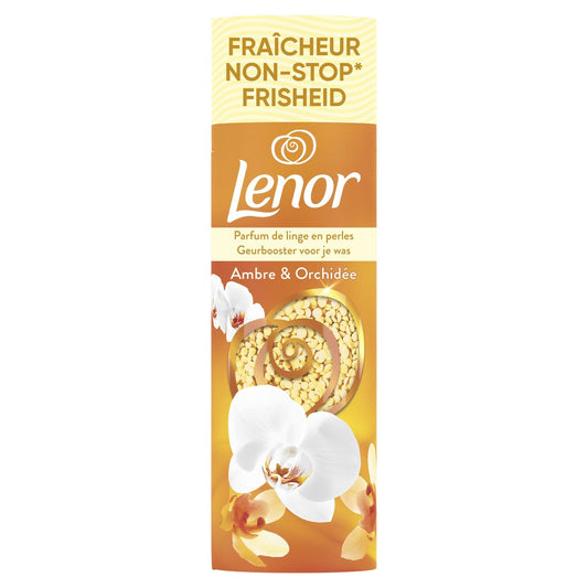 Parfum de Linge Perles Ambre et Orchidée LENOR le flacon de 235g