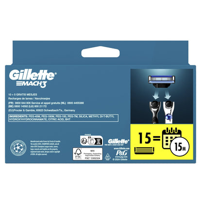 Lames de Rasoir pour Homme Mach 3 GILLETTE