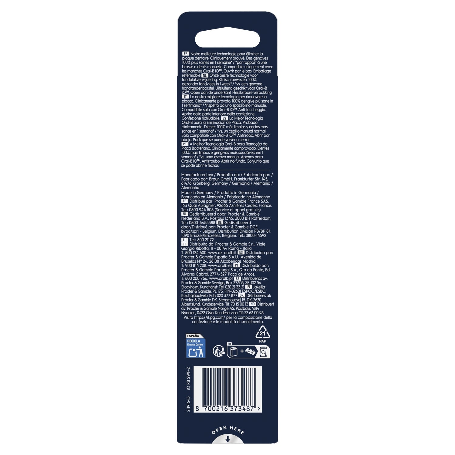 Brossettes Io - Gentle Care ORAL-B 
