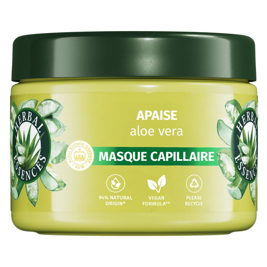Masque Hydratant Cheveux Secs Aloe Vera HERBAL ESSENCES le pot de 500mL