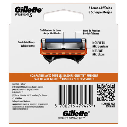 Lames de Rasoir pour Homme Fusion 5 GILLETTE