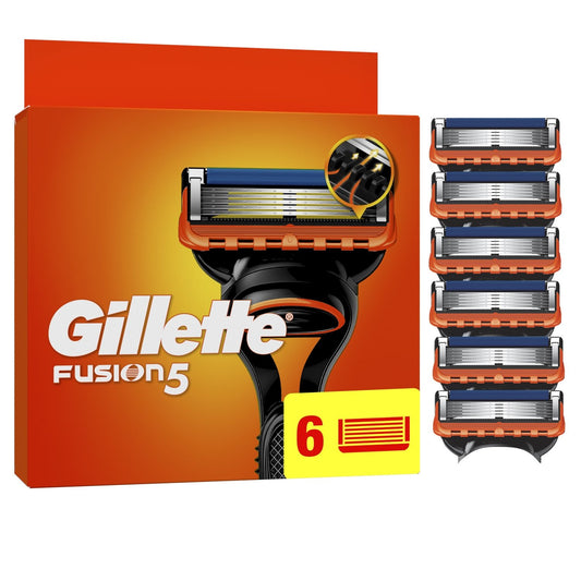 Lames de Rasoir pour Homme Fusion 5 GILLETTE le paquet de 6 recharges