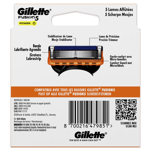 Gillette Fusion 5 Power Men's Razor Blades