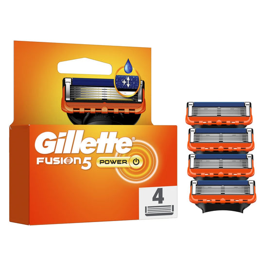 Lames de Rasoir pour Homme Fusion5 Power GILLETTE le paquet de 4 Recharges de Lames