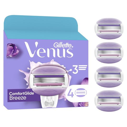 Lame de Rasoir pour Femme Comfortglide Breeze Venus GILLETTE le paquet de 4 lames de Rasoirs