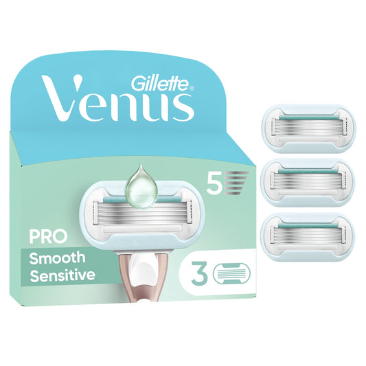 Gillette Pro Smooth Sensitive Comfort Glide Women's Razor Blades