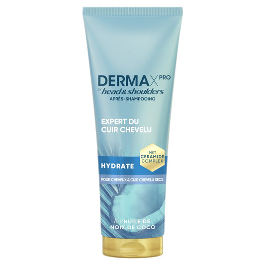 Après-Shampoing Antipelliculaire Hydratant Cheveux Secs Huile de Noix de Coco Derma X Pro Head & SHOULDERS le flacon de 220mL
