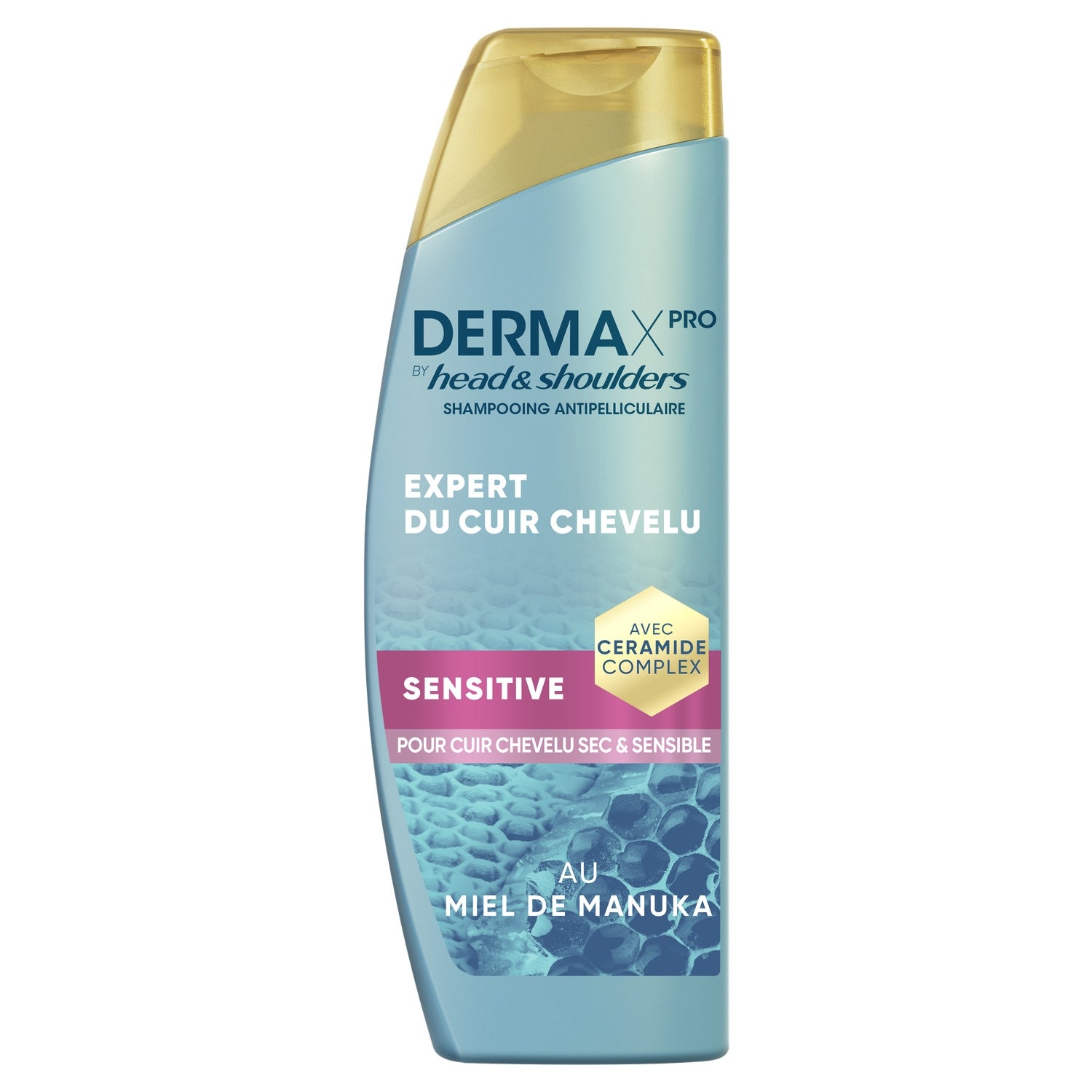 Shampoing Antipelliculaire pour Cuir chevelu sensible Miel de Manuka Derma XPro HEAD & SHOULDERS 
