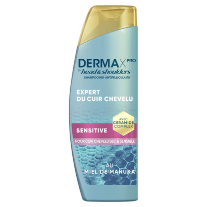 Shampoing Antipelliculaire pour Cuir chevelu sensible Miel de Manuka Derma XPro HEAD & SHOULDERS 