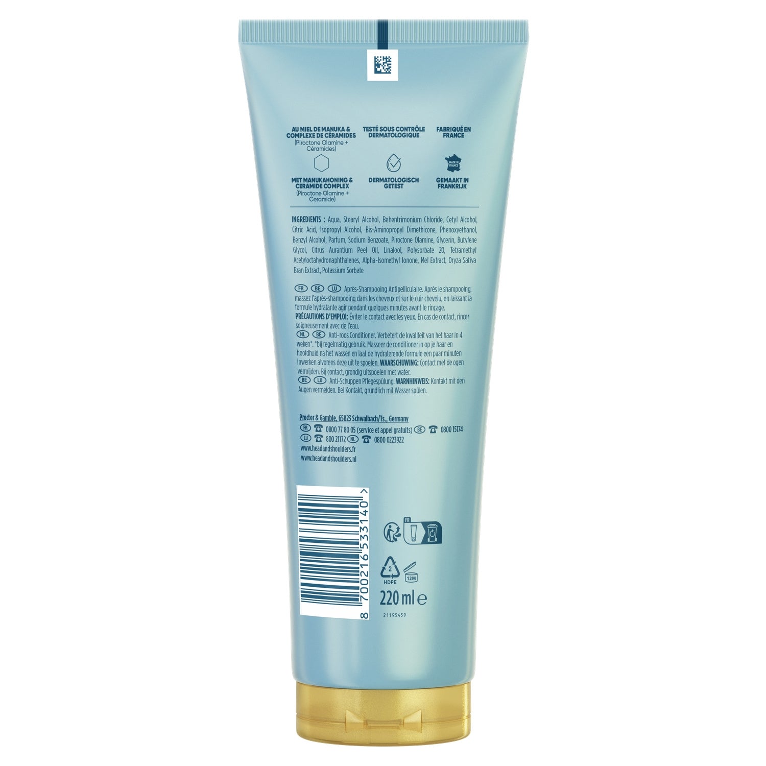Soin cheveux Cuir Chevelu Sensible Au Miel De Manuka Antipelliculaire DermaXPro HEAD & SHOULDERS 