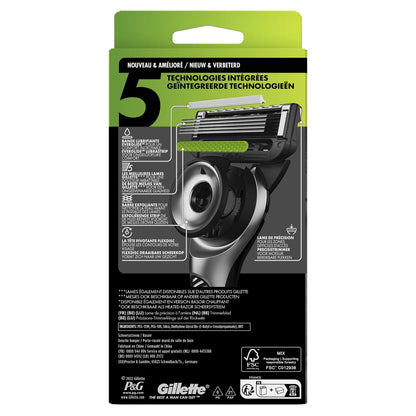 Gillette Men's Razor Exfoliating Bar and Magnetic Wall Mount